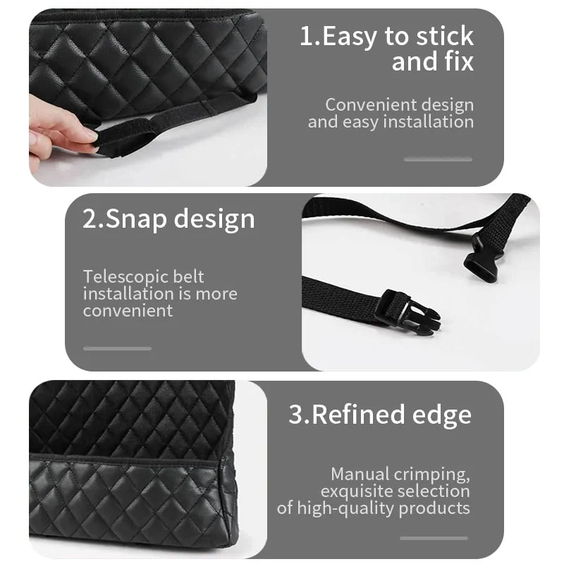 Precise: Luxury Leather Car Handbag Holder Seat Back Organizer